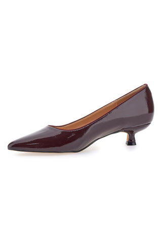 Décolleté bordeaux in vernice con tacco basso Mon Dieu 9904H18