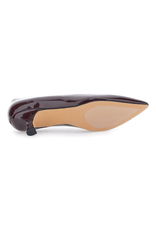 Décolleté bordeaux in vernice con tacco basso Mon Dieu 9904H18