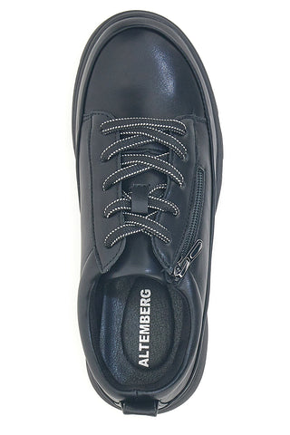 Altemberg 9 schwarze Sportschuhe aus Funktionsmaterial mit Reißverschluss