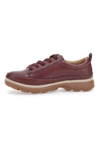 Scarpe basse bordeaux con zip laterale e suola carrarmato Altemberg 9