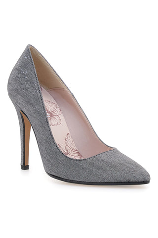 Décolleté grigio scuro glitter con tacco alto Pittarello Romantic 5423