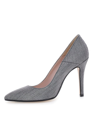 Décolleté grigio scuro glitter con tacco alto Pittarello Romantic 5423