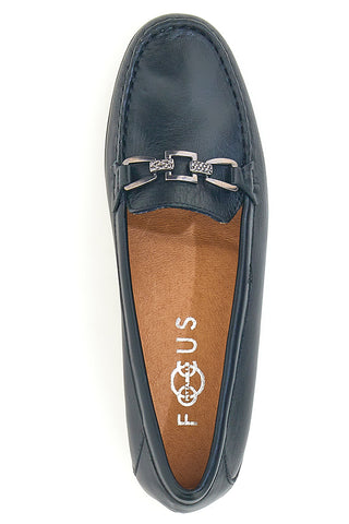 Mocassini neri in vera pelle made in Italy Pittarello Focus 8135