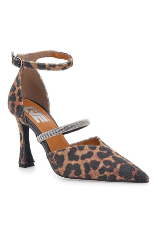 Pittarello Love 7092 Animalier-Pumps mit Riemchen und Spool-Absatz