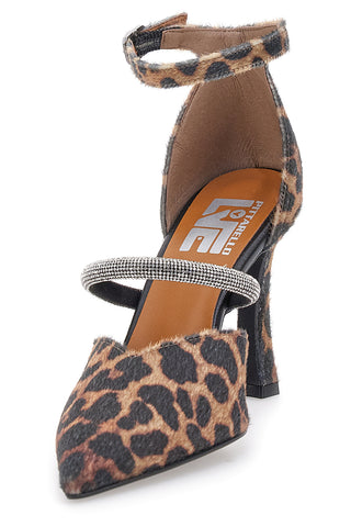 Pittarello Love 7092 Animalier-Pumps mit Riemchen und Spool-Absatz