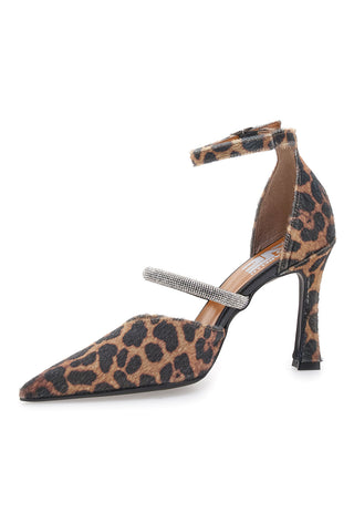 Pittarello Love 7092 Animalier-Pumps mit Riemchen und Spool-Absatz