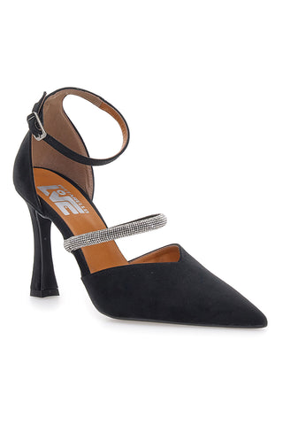 Décolleté nere con cinturini e tacco alto Pittarello love 7092