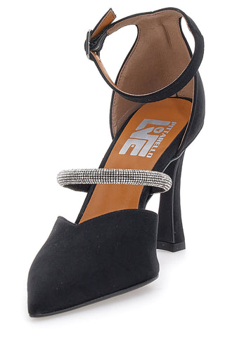 Décolleté nere con cinturini e tacco alto Pittarello love 7092
