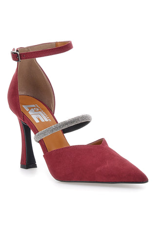 Pittarello Love 7092 rote Pumps mit Riemchen und Spool-Absatz