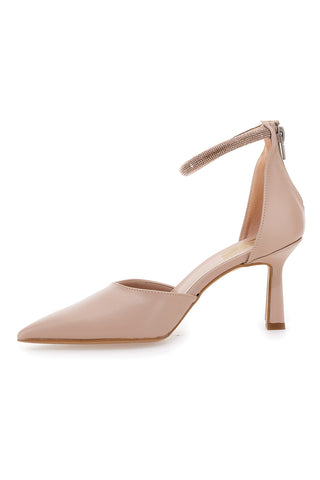 Décolleté nude con tacco a spillo e cinturino alla caviglia Pittarello love 63512