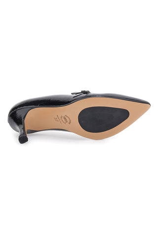 Pittarello Glam 63100 schwarze Lacklederpumps mit Riemchen
