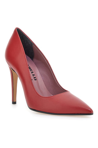 Décolleté rosse con tacco alto e punta sfilata Pittarello Glam 6509