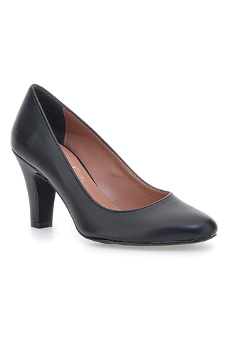 Décolleté nere con tacco medio e punta arrotondata Pittarello Class 1043