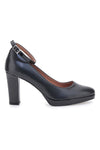 Décolleté nere con cinturino e plateau Pittarello Class 2594