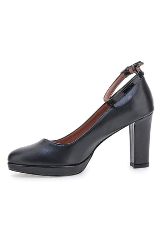 Décolleté nere con cinturino e plateau Pittarello Class 2594