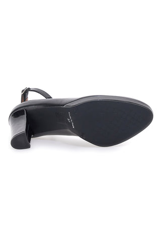 Décolleté nere con cinturino e plateau Pittarello Class 2594