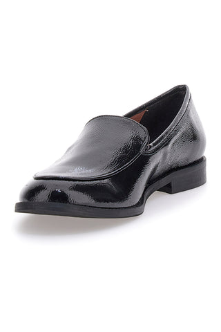 Mocassini neri effetto vernice slip-on Pittarello glam 3659