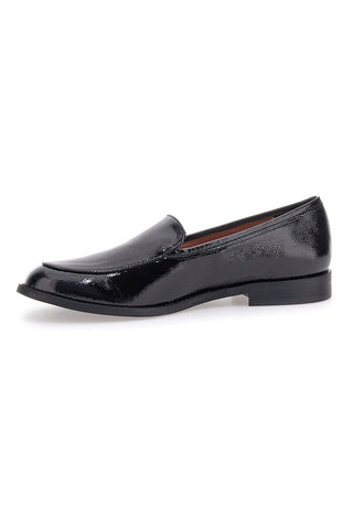 Mocassini neri effetto vernice slip-on Pittarello glam 3659