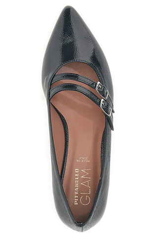 Pittarello Glam 3664 schwarze Pumps mit Riemchen