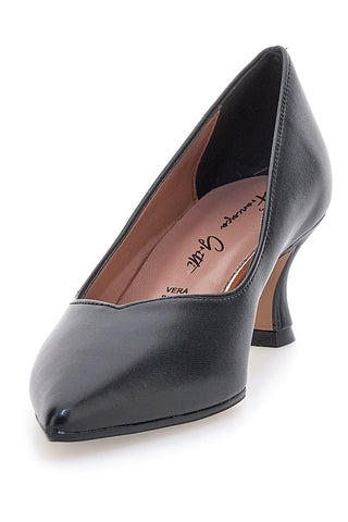 Décolleté nere punta affusolata sottopiede in pelle Francesca Gritti 61