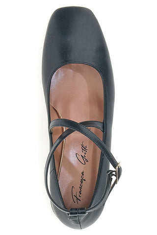 Ballerine nere con cinturini incrociati Francesca Gritti C1545