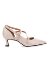 Francesca Gritti P6040 Nude Doppelriemen-Pumps
