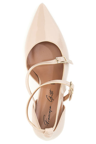 Francesca Gritti P6040 Nude Doppelriemen-Pumps