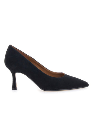 Pittarello Plus 777 Pumps mit Absatz aus schwarzem Wildleder, hergestellt in Italien
