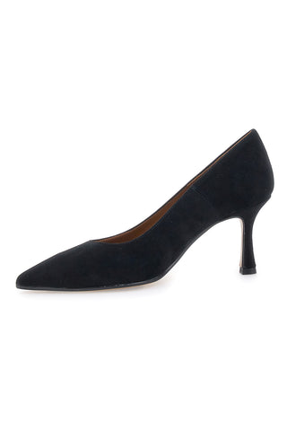 Pittarello Plus 777 Pumps mit Absatz aus schwarzem Wildleder, hergestellt in Italien