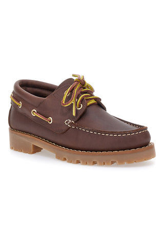 Mocassini marroni in vera pelle con suola carrarmato Pittarello EL. 6140