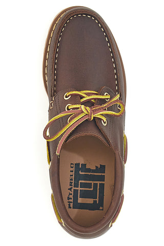 Mocassini marroni in vera pelle con suola carrarmato Pittarello EL. 6140