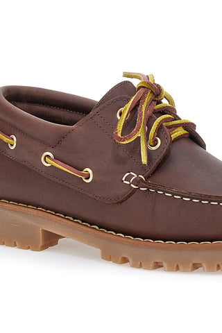 Mocassini marroni in vera pelle con suola carrarmato Pittarello EL. 6140