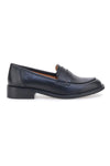 Mocassini neri con soletta in pelle Le Havre Paris 666K01N