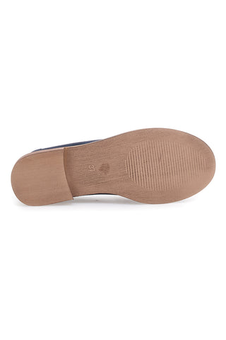 Le Havre Paris KMD26W40 Blaue Loafer mit Zierdetails
