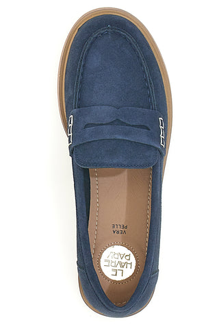 Le Havre Paris KMD26W40 Blaue Loafer mit Zierdetails