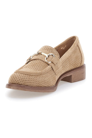 Mocassini beige con morsetto Le havre paris RQ2652