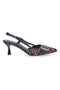 Pumps Animalier und Schwarz Slingback mit mittlerem Absatz Mon dieu APY22