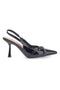 Schwarze Pumps mit Lackoptik und Riemchen Mon dieu CMJ2405315