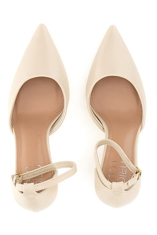 Beigefarbene Pumps mit hohem Absatz Mon dieu DO19813