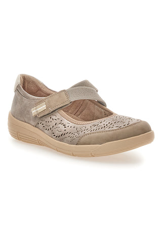 Beige Turnschuhe mit Riemen Relife 67172470301F