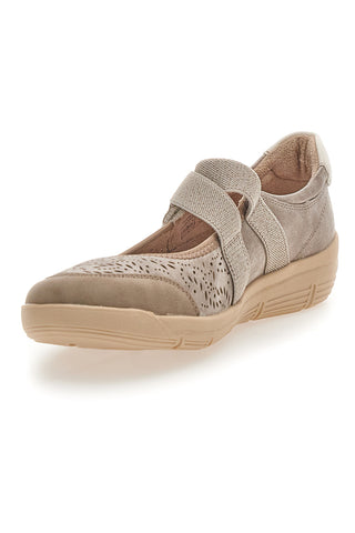 Beige Turnschuhe mit Riemen Relife 67172470301F