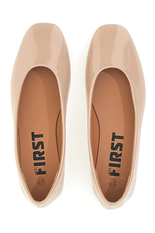 Beige Lackballerinas The First IDEA13 für Damen