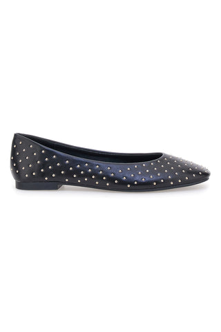 Schwarze Ballerinas mit Nieten The First IDEA13 für Damen