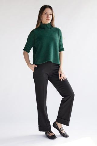 Ballerine nere intrecciate con fibbie The First IDE12 da Donna