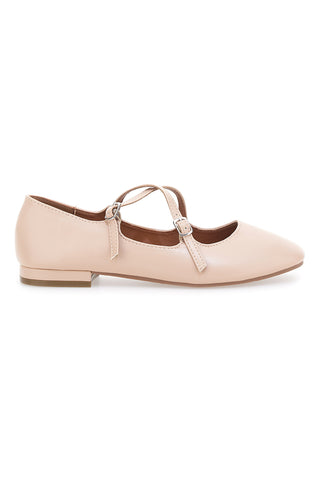 Rosa Ballerinas mit Riemchen The First IDEA02