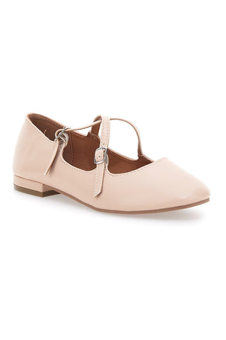 Rosa Ballerinas mit Riemchen The First IDEA02