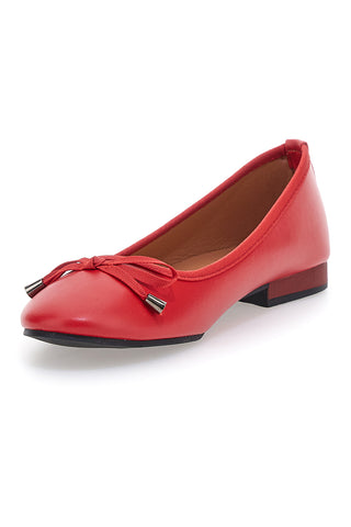 Ballerine rosse con fiocco decorativo The First IDE173
