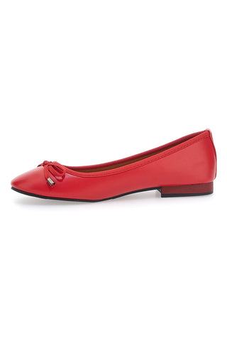 Ballerine rosse con fiocco decorativo The First IDE173