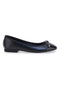 Schwarze Ballerinas mit dekorativer Schleife The First IDE1070