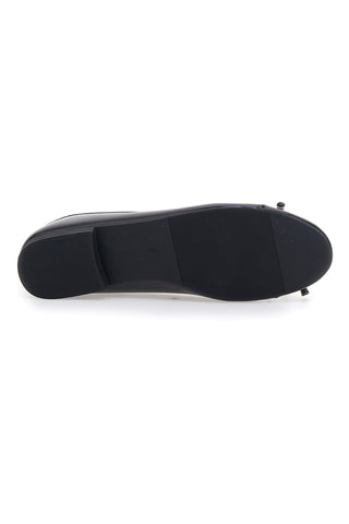 Schwarze Ballerinas mit dekorativer Schleife The First IDE1070